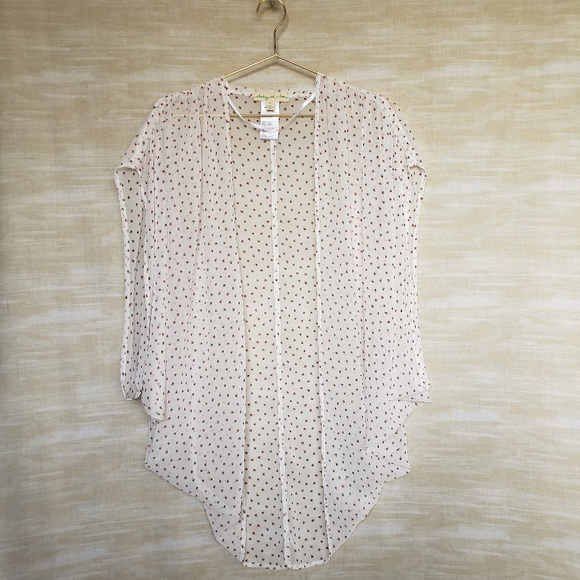 NWOT Urban Outfitters boho ivory sheer summer kimono - Picture 4 of 8